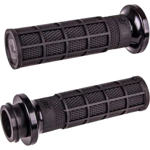 ODI Full Waffle V-Twin Black/Black Lock On Grips - Picture 1 of 1