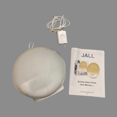 JALL Wake Up Light Sunrise Alarm Clock COLOR CHANGING and NEW UPGRADES USB - Image 1 of 4