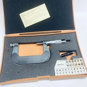 Mitutoyo No. 126-139 Screw Thread Micrometer 1-2" .001" 8 Anvil Sets - Picture 1 of 22