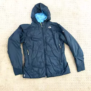 The NORTH FACE Green Teal Full Zip Summit Series Womens Size L Hooded Jacket - Picture 1 of 10