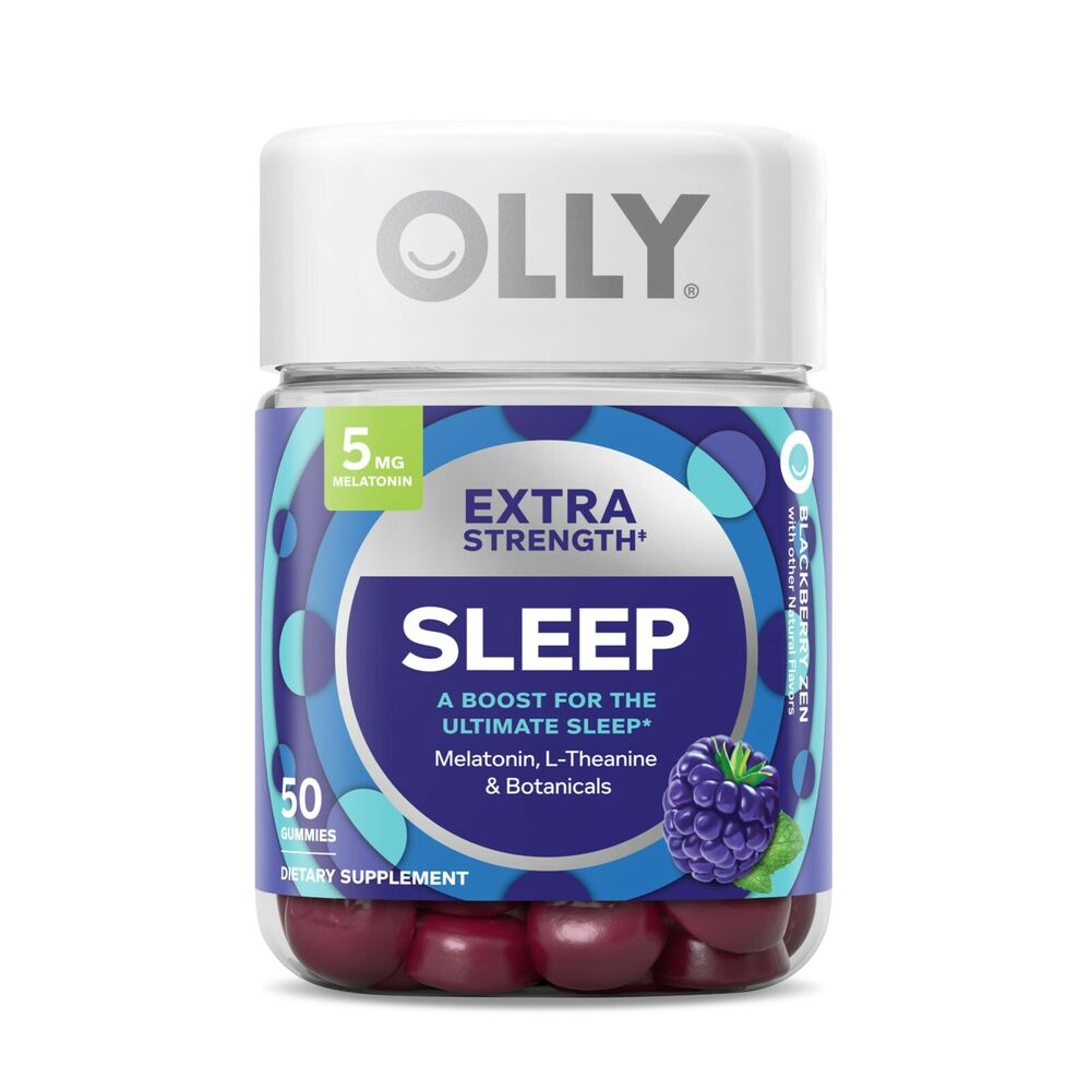 Olly SLEEP Melatonin L-Theanine  50 BlackBerry Zen GUMMIES 