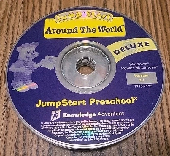 Jump Start Around The World Deluxe Win/Mac PreSchool - PC CD Rom - Loose Disc  - Image 1 of 1