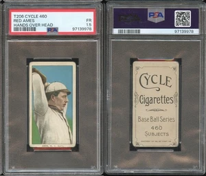 T206 Red Ames Hands Over Head ~~ PSA 1,5 *sharp* ~~ Cycle 460 Back [pc] - Bild 1 von 1