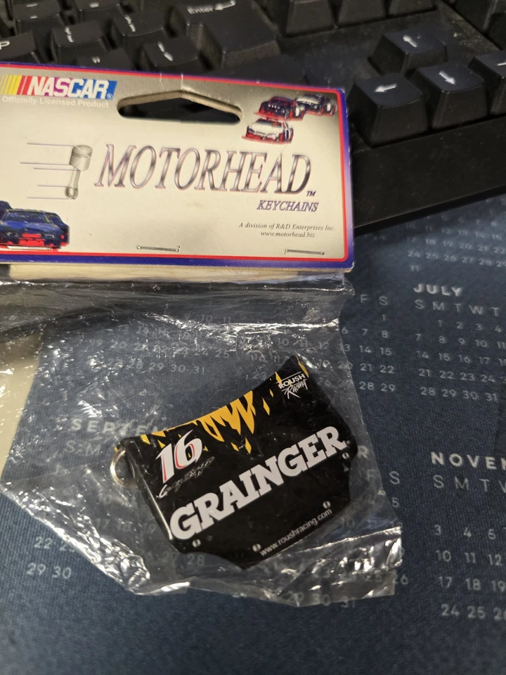 Greg Biffle #16 Grainger Hood Key Chain - Image 1 of 1
