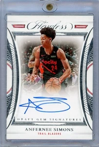 2021-22 Panini Flawless Draft Gem Signatures Anfernee Simons Rookie Auto /25 - Picture 1 of 2