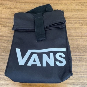 VANS Insulated Lunch Sack Bag Soft Foldable Carry Handle - Black - Picture 1 of 4