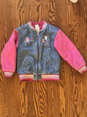 Chaqueta Denim Rosa Disney Niñas Estilo Princesa, Talla 6/6x Foto 1 de 3