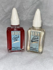 Vintage Cutex Nagelhautöl & öliger Nagelhautentferner Set 50er Jahre Beauty Flaschen - Bild 1 von 11