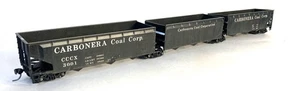 HO Scale, Articulated, 9 Bay, Coal Hopper: Carbonera Coal Corp. (Kitbashed) - Bild 1 von 10