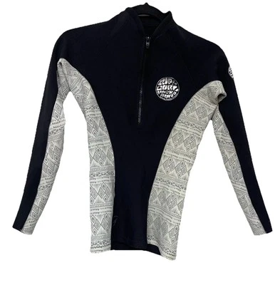Traje mojado Rip Curl cremallera parcial manga larga protector contra erupciones niña Top *Leer descripción* Foto 1 de 4