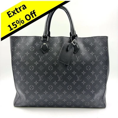 Bolso de Mano LOUIS VUITTON Grand Sack Monograma Eclipse Cuero Negro PVC M44733 Foto 1 de 4