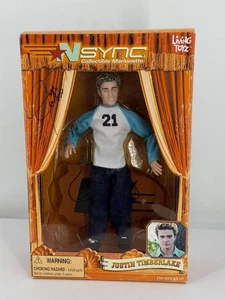 Vintage 2000 signierte NSYNC Justin Timberlake Sammlerstück Marionette Puppe-Neu im Karton - Bild 1 von 13