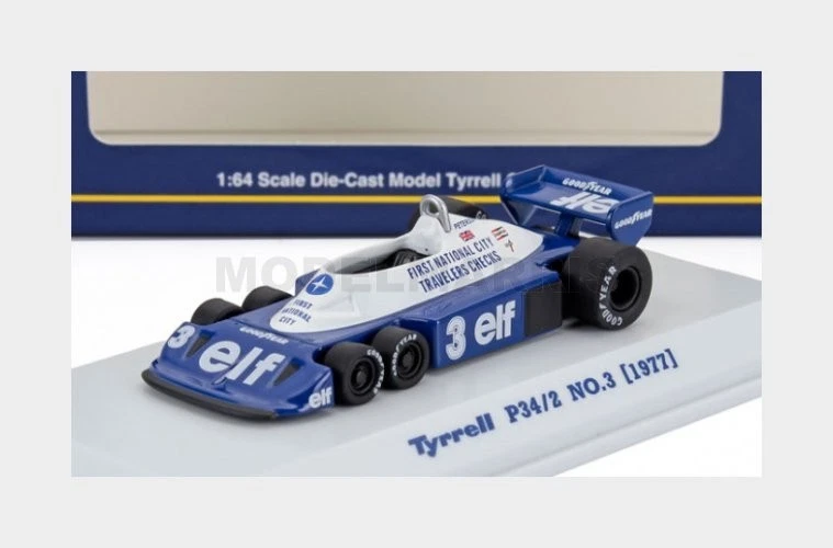 Kyosho 1 64 TYRRELL P34/2 #3 RONNIE PETERSON 1977 - KYO07038B5