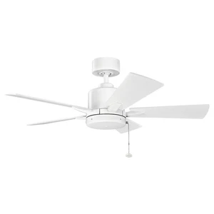 Kichler 330241 White Bowen 42" 5 Blade Ceiling Fan With Blades - Picture 1 of 12
