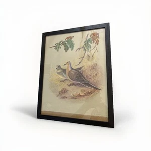 Vintage Original Painting On Silk Fantastic Piece Of Art Framed - Picture 1 of 19