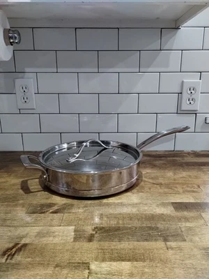 Kirkland Professional Copper Core 4.5 Qt Saute Pan Skillet Stainless Steel w/Lid - Image 1 of 4