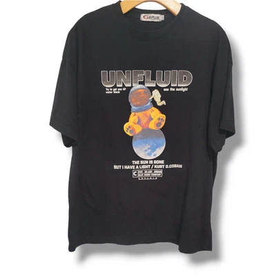 Men's black UNFLUID Kurt D.Cobain graphic t-shirt  - large - Image 1 of 4