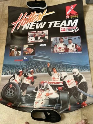 VTG.Large Double Sided 1993 Kmart Racing Poster, sponsor of the NEWMAN-HAAS TEAM - Image 1 of 4