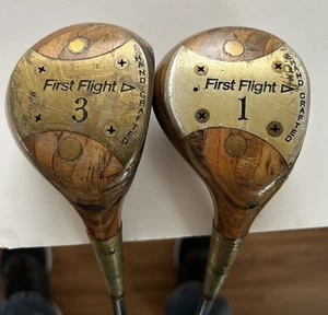 Vintage Hand Crafted First Flight 1/3 Woods RH Hex Flex L 43” 218373 - Picture 1 of 11