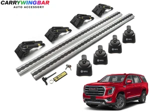 Silver Roof Rack Cross Bars Aluminum Carrier to fit GMC Yukon 2025-2026 - Picture 1 of 11