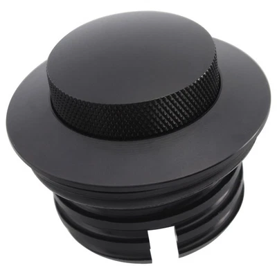 Tapa de gasolina para tanque de combustible ventilado emergente montaje empotrado negro Road Glide para Harley Fat Boy Foto 1 de 4