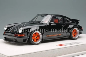 Make Up EML018R 1/18 Singer 911 DLS 2023 Black / Orange Stripe EIDOLON LIMITED - Picture 1 of 6