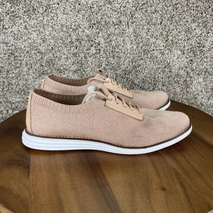 Cole Haan Womens 9.5 B Original Grand Oxfords Pink Knit Glitter Shoes W17156 - Picture 1 of 13