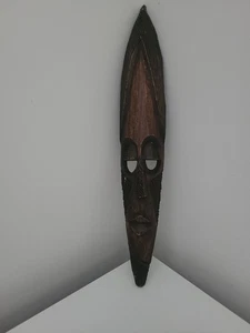 Hand Carved Wooden Tribal Mask - Picture 1 of 6