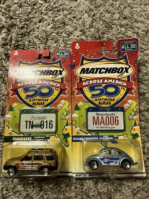 MATCHBOX ACROSS AMERICA 50 Birthday Series TN Tennessee MA Massachusetts - Image 1 of 4