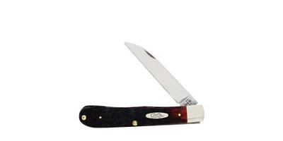 CASE XX KNIVES BAREHEAD TRAPPER - CRIMSON PEACH SEED JIG BONE 6154W SS #39908 PO - Image 1 of 2