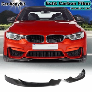 Spoiler labio aletas de carbono esquinas delanteras para BMW M3 F80 M4 F82 F83 - Imagen 1 de 13
