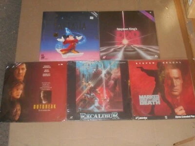 LOT 5x LASERDISC SEALED dead zone FANTASIA marked for death EXCALIBUR outbreak Foto 1 de 4