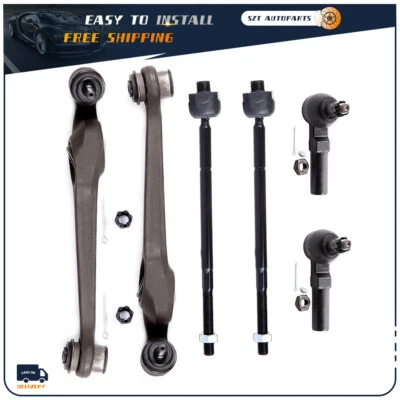 6X Front Control Arm W/Ball Joint Tie Rod Ends For 91-2002 Saturn SC1 SC2 SL SL1 - Изображение 1 из 4