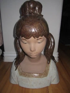 CHICA LLADRO VINTAGE - MASIVA - 10 LIBRAS - 17" DE ALTO - ¡SOLO UNA EN EBAY! ¡MUY RARO! - Imagen 1 de 9