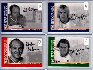 2009-10 ITG 1972 The Year In Hockey Autographs #AVF Val Fonteyne HARD SIGNED - Picture 1 of 1