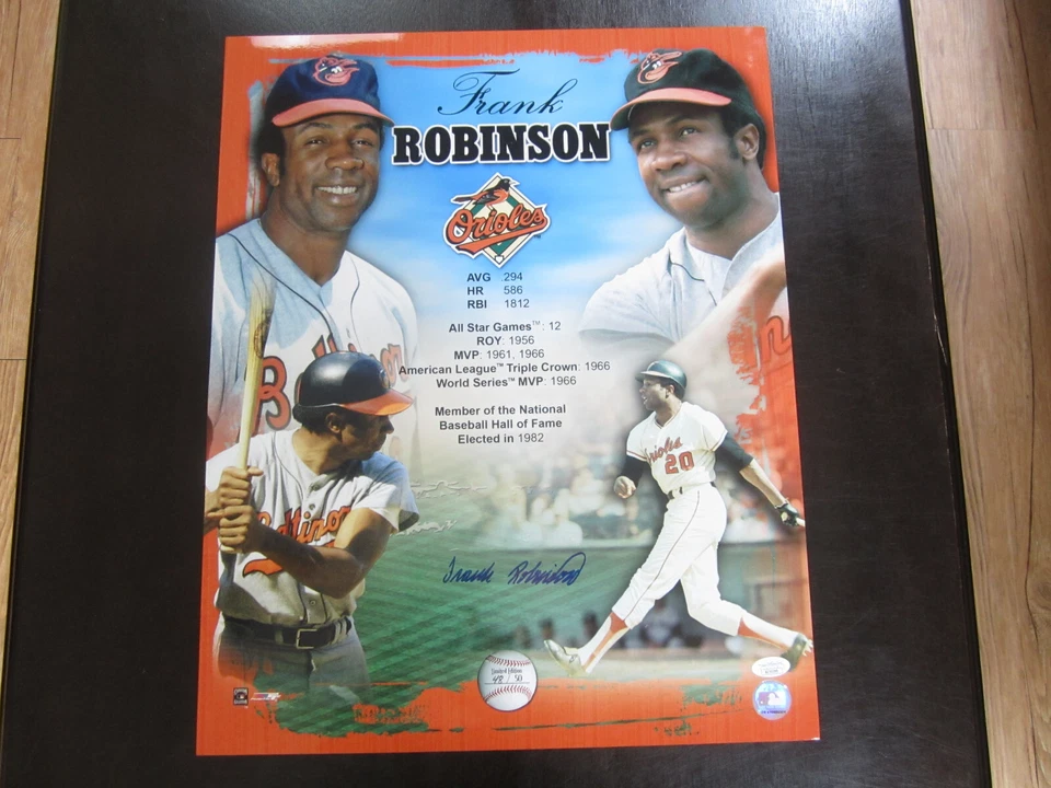 Frank Robinson Autograph Signed 16 X 20 Photo Baltimore Orioles JSA Limited Edt. - Image 1 of 1