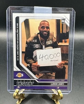 2024 PANINI INSTANT 391 NBA LEBRON JAMES 40000 puntos 40K SP 1/11941 Foto 1 de 2