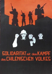 Solidarität mit Chile - Diktatur Plakat ca. 1980-1985 Plakat 59x42 cm - Bild 1 von 1