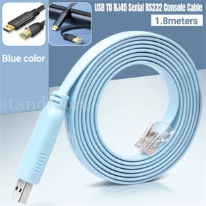 Blue 1.8M USB TO RJ45 Serial Console Cable Express Net Cable for Cisco Routers - Picture 1 of 7
