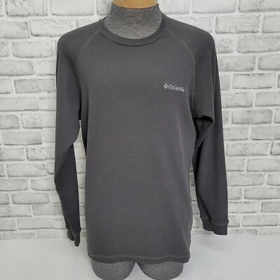 Camisa Columbia Para Hombres M Gris Omni Wick Térmica Tejida Waffle Manga Larga Foto 1 de 4