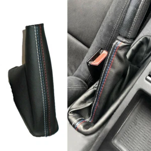 1 x empuñadura de freno de mano bolsa de freno de mano para BMW E46 1999-2005 cuero PU negro - Imagen 1 de 6