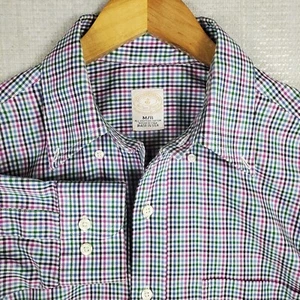 VTG BROOKS BROS Makers & Merchants Made in USA Button Down Shirt Sz Medium Mens - Picture 1 of 17