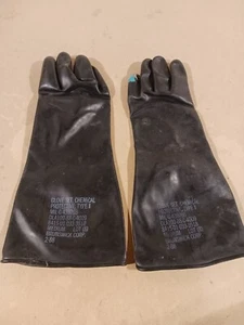 Guantes de protección química negros (solo goma)) 8415-01-033-3518 - Imagen 1 de 4