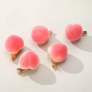 New cute and realistic three-dimensional peach hair clip hair accessories - Picture 1 of 11