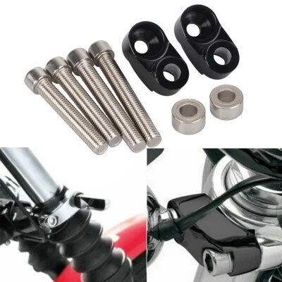 Kit de reubicación de señal de giro delantera para Harley Dyna Low Rider FXDL Sportster 1200 Foto 1 de 4