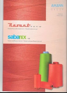 Rasant Thread Colour Card, Actual Threads, Rasant 120, 75, 50 & 35, Sabetex 120 - Imagen 1 de 2