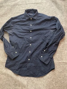 Polo Ralph Lauren Para Hombre Azul Estampado Paisley Manga Larga Botón Abajo Camisa Talla m - Imagen 1 de 12