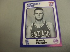 1988 Collegiate Collection #83 Randy Embry  -Kentucky Wildcats Basketball-