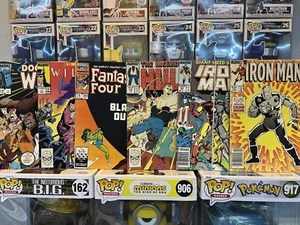 Vintage Marvel Comic Book Lot 1984-1996 Hulk Iron Man Fantastic Four Doctor Who - Picture 1 of 13