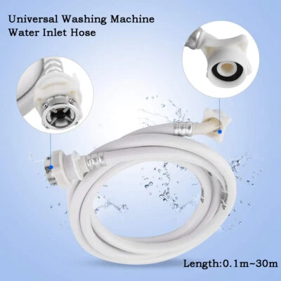 Washing Machine Dishwasher Inlet Pipe Water Feed Fill Hose Extra Long 0.1m~30m - Image 1 of 4